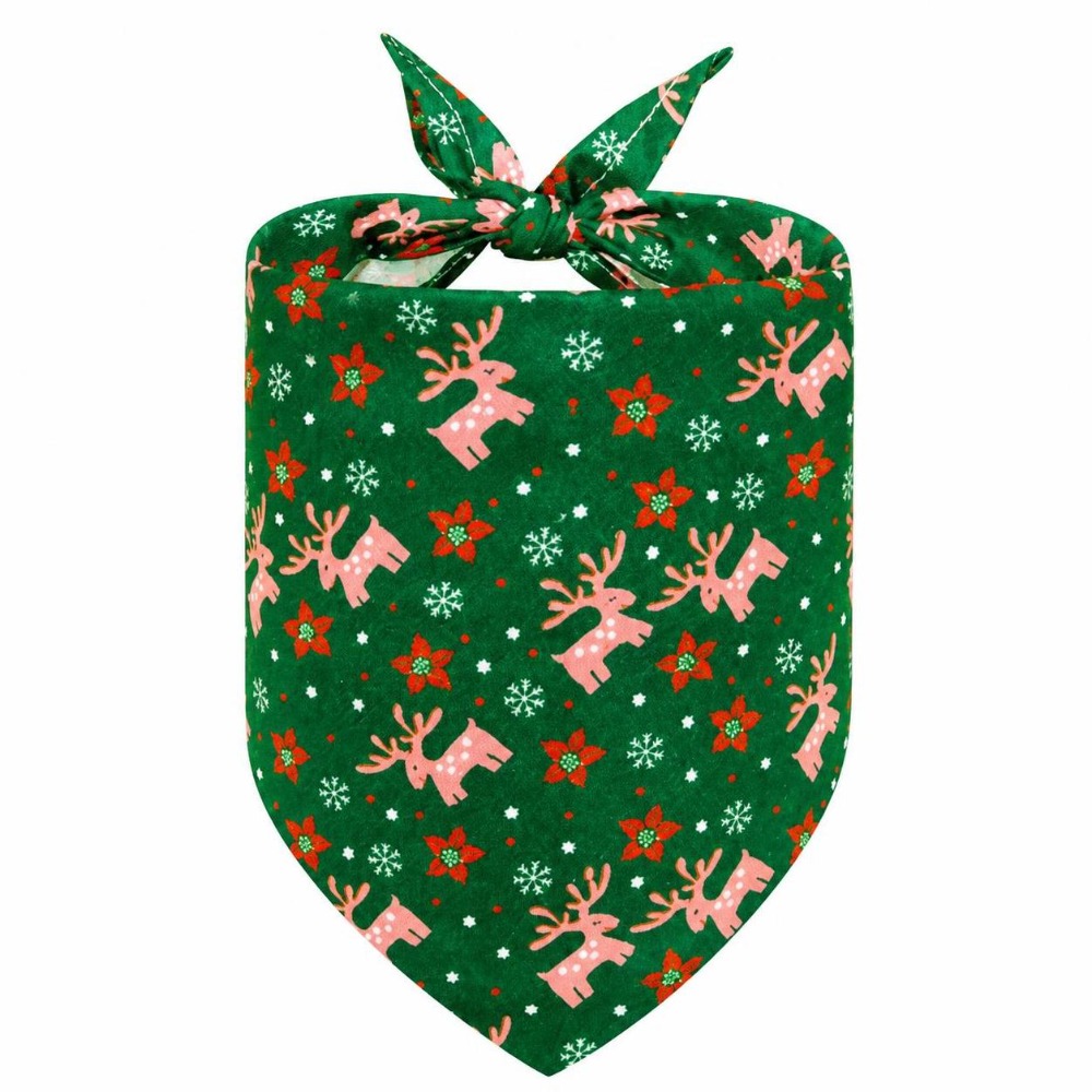 Dog Bandana Scarf - 2 pièces de bandanas de Noël