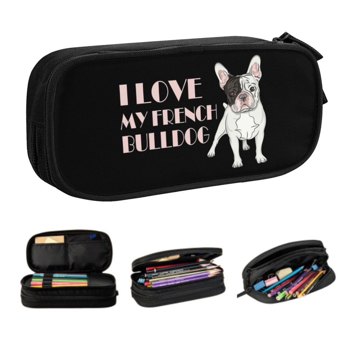 Pet X Supplies & Tack Howell Photos - Trousse à crayons personnalisée bouledogue français