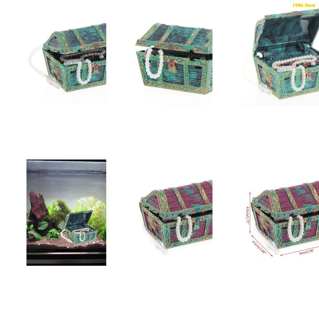 Pet X Supplies & Tack Howell Photos - U1JB – décorations coffre trésor d'aquarium,