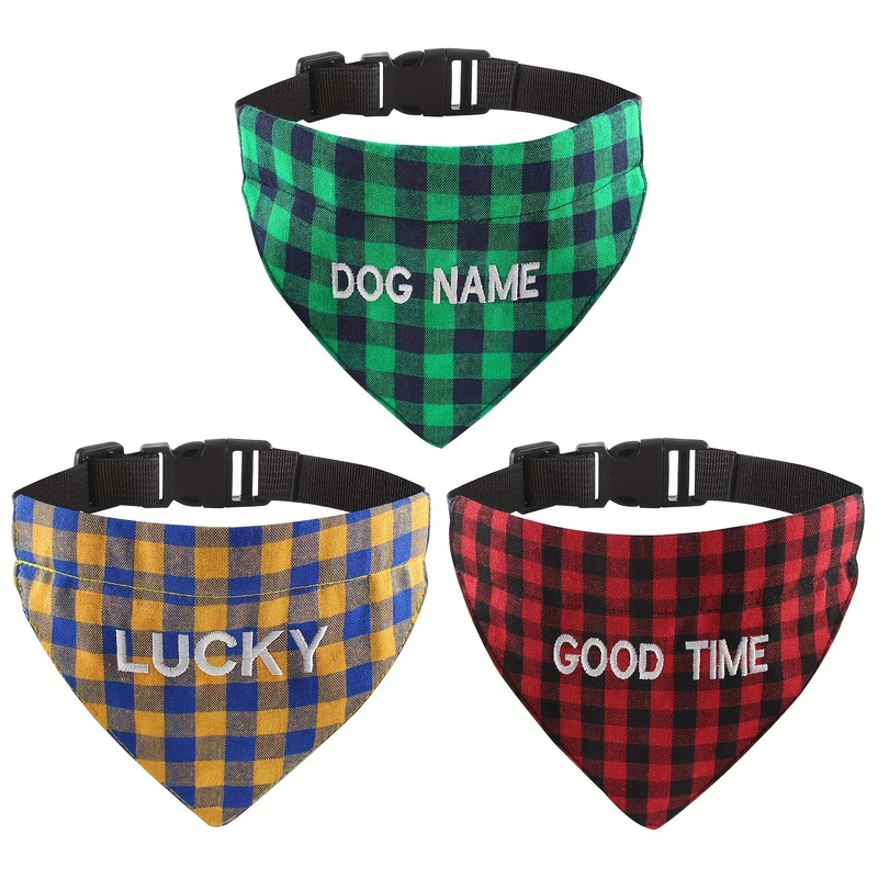 Dog Bandana Scarf - Bandana personnalisée brodée pour animaux de