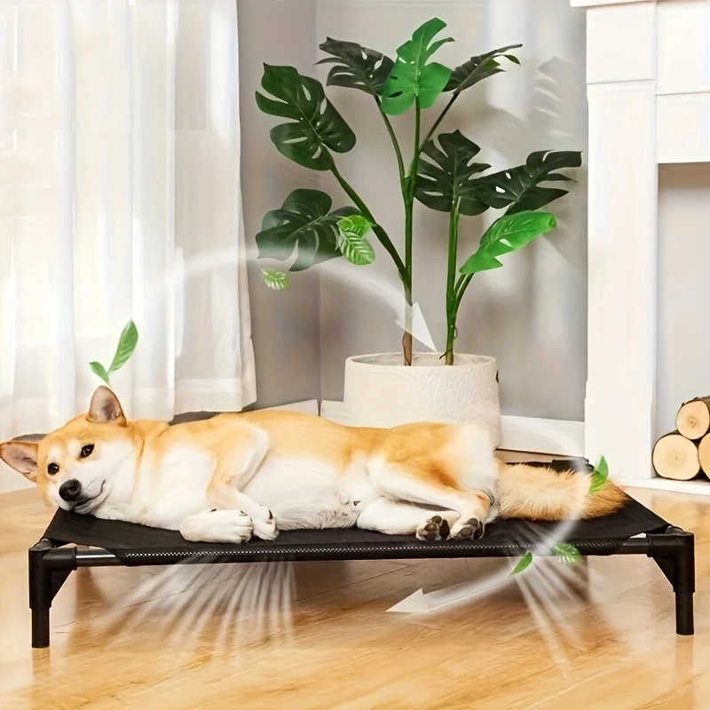 Calming Dog Bed - Lit de refroidissement surélevé pour chien,
