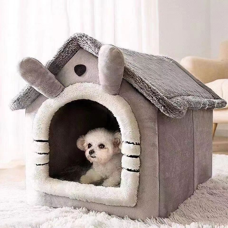 Calming Dog Bed - Lit de Style maison pour chien
