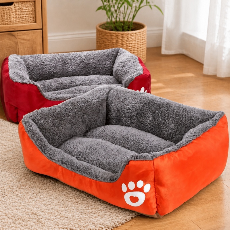 Calming Dog Bed - Coussin en peluche doux pour petits