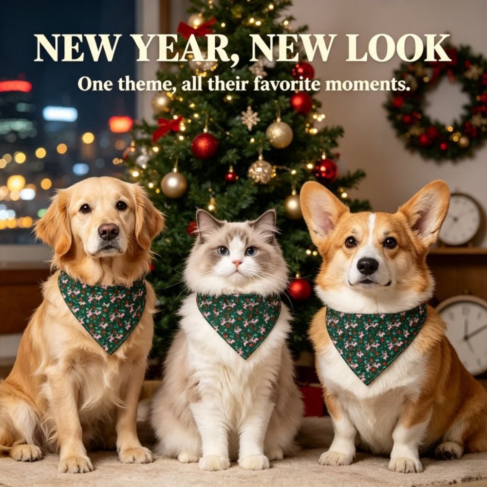 2 pièces de bandanas de Noël p - Dog Bandana Scarf avis et prix