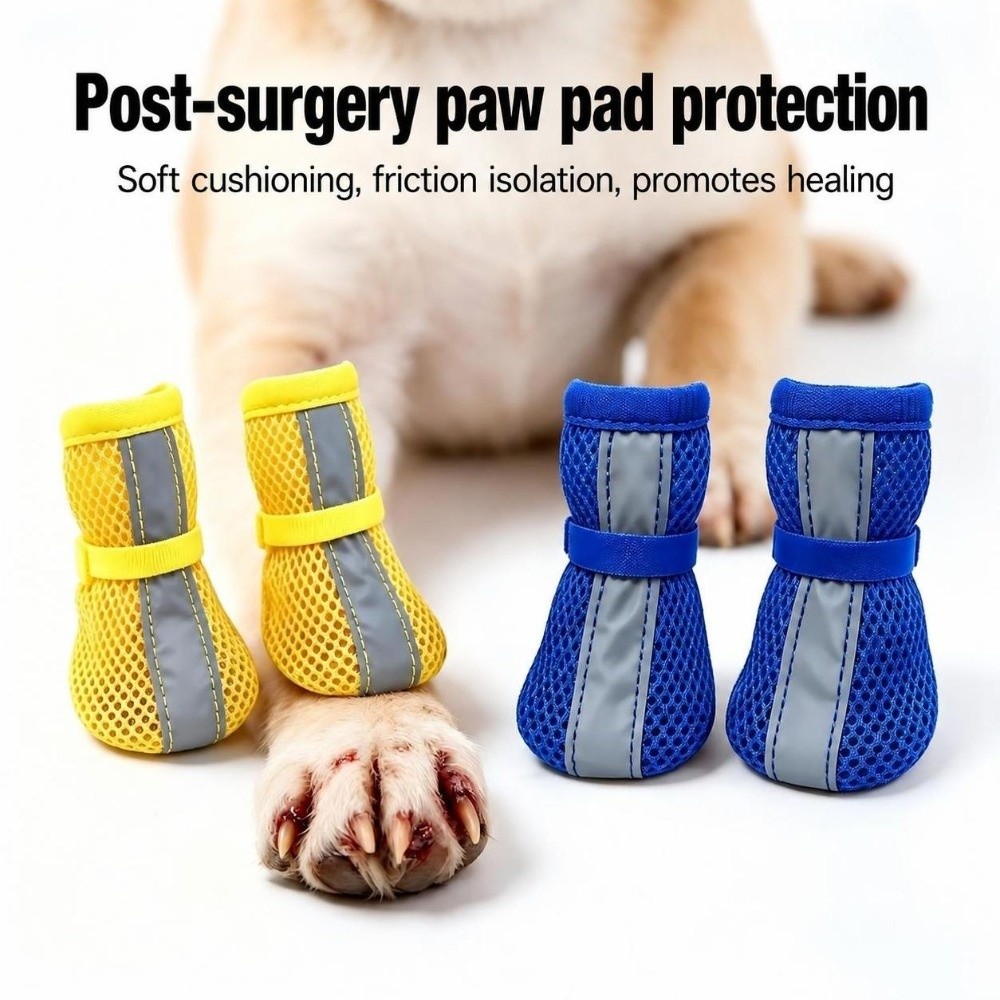4 pièces/ensemble Chaussures p - Dog Booties Paw Protector avis et prix